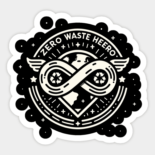 Zero Waste Hero Sticker by EternalEntity